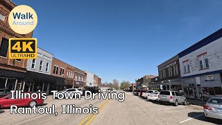 【4K60】 Illinois Town Local Driving Rantoul Illinois [upl. by Etnaihc462]