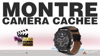 MONTRE SPORT CAMERA CACHÉE HD 1080P WATERPOOF SECUTECFR [upl. by Mignonne]