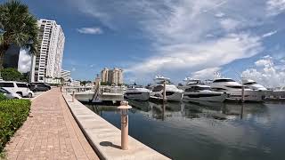 The beautiful Palm Harbor Marina is the only marina located in Downtown West Palm Beach Florida [upl. by Eidaj]