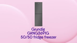 Grundig GKNG3691G 5050 Fridge Freezer  Graphite  Product Overview [upl. by Ragnar]