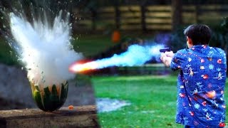 Shooting Watermelons with Exploding Sodium Bullets [upl. by Marinelli628]