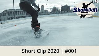 Short Clip 202001  Bremsen mit Schlittschuhen lernen  Schlittschuhbahn Eglisee Basel  SkaMiDan [upl. by Arthur]