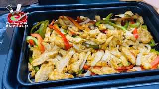 Chicken Fajitas in the Air Fryer Chefavor GrillAir Fryer Combo [upl. by Mail898]