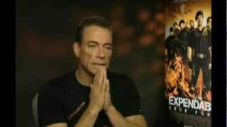 Van Damme  Good words about Steven Seagal Expendables 3 part 2 [upl. by Nuncia]