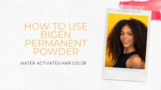 How to Use Bigen Permanent Powder [upl. by Hofstetter439]