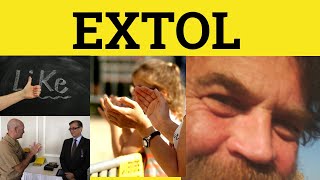 🔵 Extol  Extolled Meaning  Extol Examples  Extol Defined  GRE 3500 Vocabulary [upl. by Arual343]