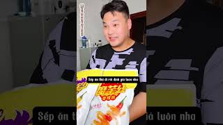 Nhờn với chuỵ nè mukbangdrama funny haihuoc tiktok giaitri thichreview food [upl. by Llennyl]