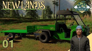 Starting With No Money In Farming Simulator 22  Rags To Riches Challenge  New Lands  Ep 1 [upl. by Boonie]