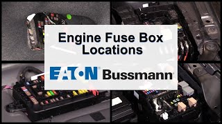 Eaton Bussmann Engine Fuse Box Location Overview [upl. by Broeder155]