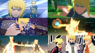 All Minato Namikaze Ultimate Jutsus amp Team Ultimate Jutsus Minatos Ultimate Jutsu Evolution [upl. by Anneyehc]