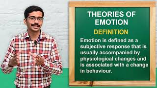 Theories of Emotion I BSc 1st Year  PSYCHOLOGY [upl. by Kory50]