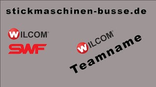 Wilcom e4 Schulung amp Tutorial How To Teamname [upl. by Hirschfeld]