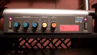 Boss RBF10 Flanger demo Roland [upl. by Enamrej]