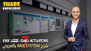 7 DALI Gateway and 110V Dimmer Actuator  KNX شرح بالعربي [upl. by Enomal]