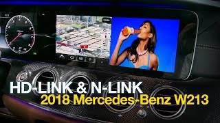 HDLINKNLink2 System with AUX to USB for mercedes 2018 W213 E300 by 인디웍 indiwork [upl. by Eyahc]