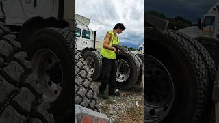 Thin man vs big tire  who wins tireguy bigtires shorts sendsteak [upl. by Nitsirhc]