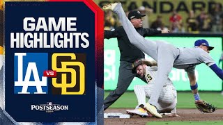 Dodgers vs Padres NLDS Game 3 Highlights 10824  MLB Highlights [upl. by Silvanus]