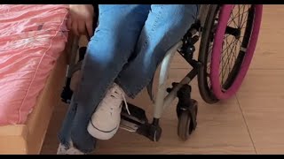 Paraplegic Daily Life 119  WHEELCHAIR TO BED TRANSFER [upl. by Errick13]