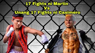 CARL JAMMES MARTIN VS JOHNRIEL CASIMERO  17 FIGHTS COMPARISION [upl. by Erodasi623]