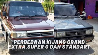 Perbedaan Kijang tipe Grand extra  Super G  dan standart  kijang memang tiada duanya [upl. by Anastice118]