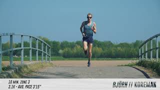 Fartlek training Björn Koreman [upl. by Hanikahs]