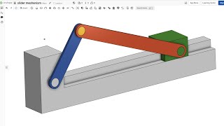 Build the Perfect CrankSlider Mechanism with Onshape and Revolute Mates [upl. by Garlan]