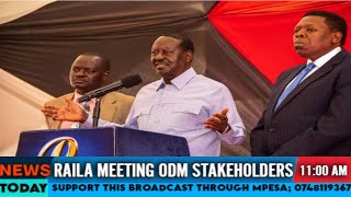 LIVE RAILA ODINGA MEETING WITH ODM STAKEHOLDERS amp MAU MAU FREEDOM FIGHTERS IN NAIROBI [upl. by Ydualc123]