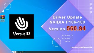 Cara Install Driver Update NVIDIA P106100 Versi 56094  VGA Mining for Gaming  VersusID [upl. by Adiel362]