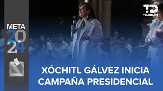 Samuel García Claudia Sheinbaum y Xóchitl Gálvez encabezan contienda presidencial [upl. by Radborne160]