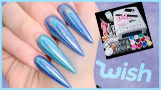 Testing a Gel Nail Kit from WISH [upl. by Suedama]