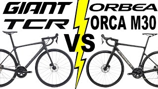 Giant TCR Advanced 2 VS Orbea ORCA M30 2021 [upl. by Ennovad]