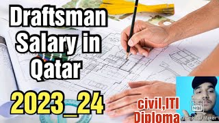 Draftsman drafter job in Qatar Salary RequirementsAll detailsITI Also [upl. by Halimeda]