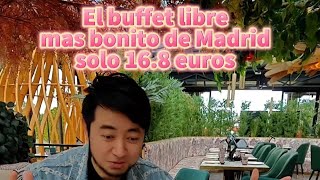 El buffet libre con la terraza mas bonita en Madrid con una fusion de sushi y pato laqueado [upl. by Yllil]