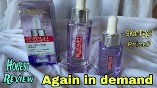 LOreal revitalift hyaluronic acid review Honest Review [upl. by Adliwa]