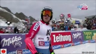 Sci Solden Gigante men Ted Ligety vince 1° gara Coppa del Mondo 1° e 2° manche [upl. by Drahsar]