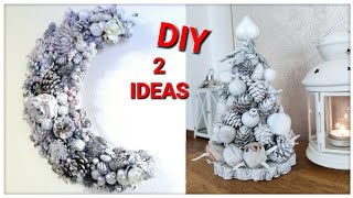 2 IDEE NATALIZI con Pigne 2 Easy Christmas Decorations [upl. by Divaj]