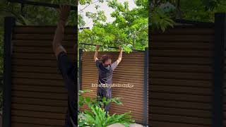 Want to Try Slat Wall Fence wpc fence slatwall woodplastic composite fencedesign gardenfence [upl. by Riamo]