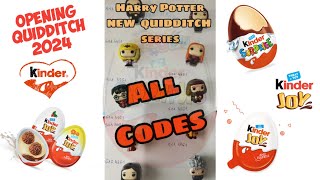 ALL CODES Harry Potter Quidditch Figures 🔮 New Kinder Joy Series 🧙‍♂️ ✨ [upl. by Novyat]