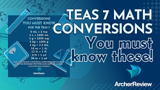 TEAS 7 Math Conversions  You Must Know These [upl. by Atirehc]