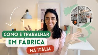 Trabalhar em Fábrica na Itália  Torino [upl. by Laughry264]