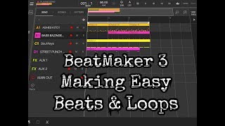 BeatMaker 3  For Beginners  Making Very Easy Beats amp Loops  iPad Tutorial [upl. by Drofnelg]