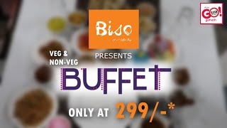 BUFFET ONLY AT 299  VEG amp NONVEG  BISO RESTAURANT 2nd FLOOR GOLD HUB MALL GULBARGA [upl. by Boony]