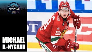 2024 NHL Draft  Michael BrandseggNygard  2324 Highlights [upl. by Ahsotan]