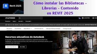 REVIT  Instalar Bibliotecas  Librerías  Contenido para Revit 2025 [upl. by Minny]