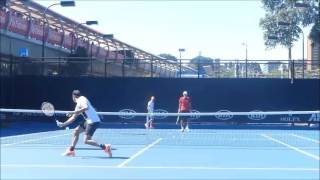 Roger Federer 2017 Australian open practice time [upl. by Staw]