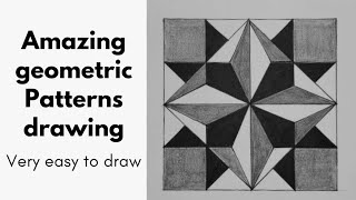 how to draw geometric patterns  geometric chart drawing  geometric drawing ideas  geometric art [upl. by Nosirb171]