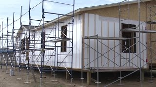 Butte college students build modular homes to add housing while learning [upl. by Sadnalor]