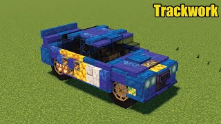 Create Mod  Build working CAR In Minecraft  Trackwork Mod tutorial  Create Mod [upl. by Golter262]