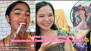 I tried Dazzling White Instant whitening Pen Recommended by Queen andreabrillantes [upl. by Illene]