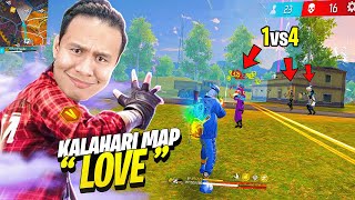 Kalahari Map is Love 😍 1 vs 4 Booyah Challenge with New M1887 Skin 😱 Tonde Gamer  Free Fire Max [upl. by Milda]